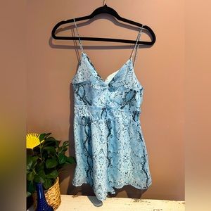 Snake Skin Print Romper